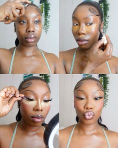 Dark Skin Makeup Tutorial, Makeup Brown, Simple Makeup Tips, Makeup Face Charts, Makeup Artist Tips