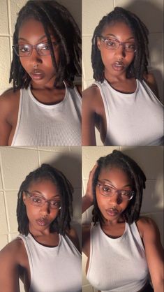 Goth Gf, Short Locs Hairstyles, Starter Locs, Type 4 Hair, Cute Makeup, Black Is Beautiful