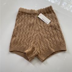 New With Tags! So Cozy And Comfy. Beige Short Bottoms For Winter, Beige Short Winter Bottoms, Beige Winter Shorts, Beige Shorts For Fall Loungewear, Casual Brown Winter Shorts, Sweater Shorts, Brown Bunny, Man Stuff, Bunny Doll