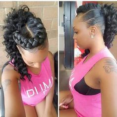 Half halo braid updo high ponytail balck woman hairstyle Halo Braid Updo, Braid Updo Hairstyles, Ponytail Black Women, Hairstyles For Characters, Hairstyle Drawing, Drawing Hairstyles, Braid Updo, Halo Braid