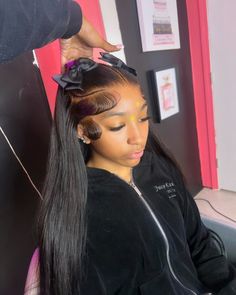 Baby Shower Hair Styles, Wigs Styles, Sleek Braided Ponytail, Black Hair Updo Hairstyles, Short Box Braids Hairstyles, Lace Fronts, Wig Colors, Cute Hair Colors