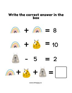 a worksheet for children to learn how to solve the missing numbers in this game