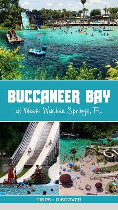 the buccaner bay at waihe springs, fl with text overlaying it