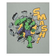 an image of a cartoon character with the word smash on it's chest and arms