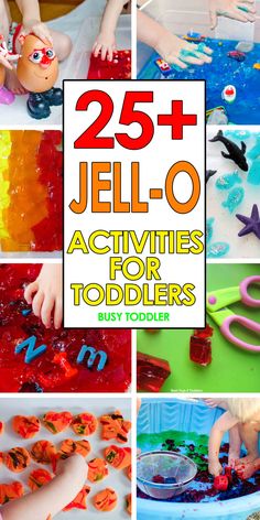 25 + jello - o activities for toddlers to play with and learn numbers