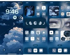 Blue Ipad Aesthetic Layout, Laptop Blue Wallpaper, Layouts Iphone, Samsung Homescreen Layout Ideas, Samsung Homescreen, Homescreen Layout Ideas, Hd Cute Wallpapers, Layout Phone, Samsung Wallpaper Android