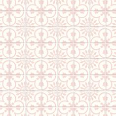 a pink and white tiled wallpaper pattern