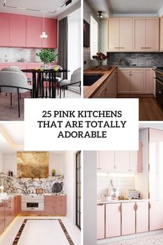 pink kitchen designs that are totally adorable