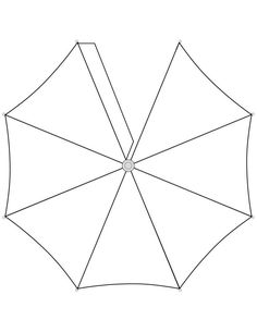 an umbrella is shown in this drawing