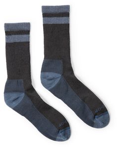 Regulate your temperature starting with your toes! The REI Co-op Merino Wool Lightweight Retro hiking crew socks are naturally breathable  sweat wicking  quick-drying and odor-resistant. Hiking Socks, Black Iron, Rei Co-op, Mens Socks, Crew Socks, Merino Wool, Hiking, Blue Color, Socks