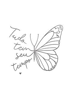 a black and white drawing of a butterfly with the words thank you sea tempo