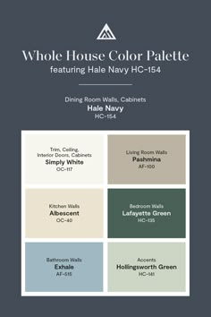 the whole house color palette is here