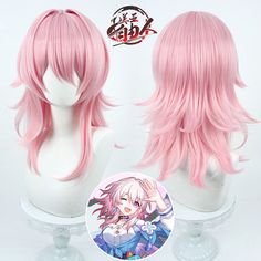 Anime Honkai Star Rail Haipiece Hair Cosplay Wigs Harajuku Hairpiece Gift Miku Wigs, Miku Wig, Harajuku Wigs, Wig Styling, Honkai Star Rail, Styling Ideas, Star Rail, Cosplay Wigs, High Temperature