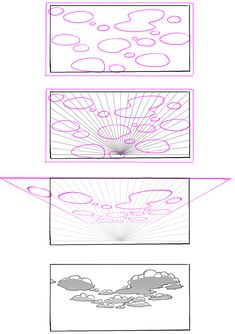 three different lines are shown with the same line in each section, and one is drawn on