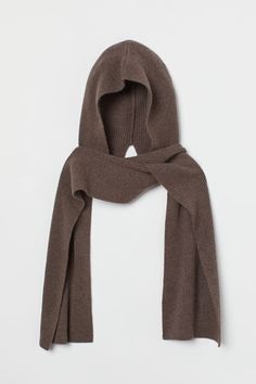 a brown scarf on a white background