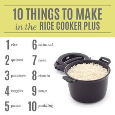 the instructions for how to make rice cooker pluss are shown in this poster