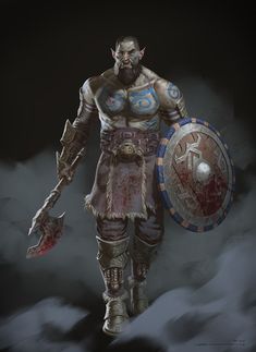 Viking Character, Fantasy Story Ideas, Dnd Races, Dungeons And Dragons Classes, Paintings And Drawings