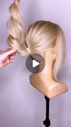 Braided Bun Easy Hair Tutorials, All Up Updo, Bridal Updo Easy, Updo With Volume At Crown, Easy Updo For Formal Event, Manikin Hairstyles Updo, Bridesmaid Hairstyles Updo How To, How To Do Your Own Hair For A Wedding, Low Updo Medium Length Hair