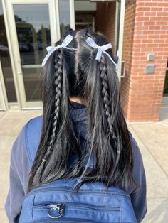 Hairstyles Casual Simple, Cute Hair Styles For Medium Hair, Work Hair Ideas, Cute Pig Tails Hairstyles, Vb Hair Styles, Funky Hair Styles, Soccer Hairstyles, Sports Hair, Cute Hairstyles For School