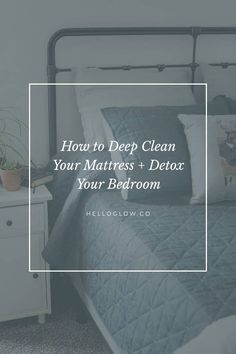 Deep clean your mattress with a simple combination of baking soda and essential oils to deodorize, eliminate moisture and kill dust mites. Small House Hacks, Floor Cleaner Recipes, Clean Your Mattress, Christmas Toffee, Environmental Cleaning, Cleaning Tips For Home, All Natural Cleaning Products, All Natural Cleaning, Hello Glow