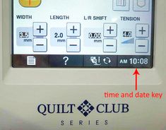 the time and date key is displayed on an electronic device that displays information for each item