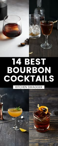 Burbon Drinks, Bourbon Mixed Drinks, Whisky Cocktail Recipes, Best Bourbon, Cocktail Recipes Whiskey, Sweet Bourbon