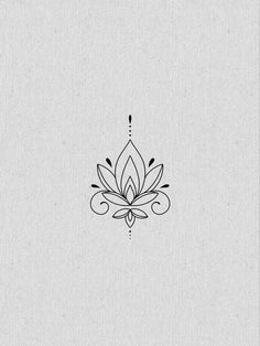 a black and white drawing of a lotus flower on a light gray background with the words,