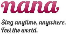 the words amana are written in pink and black on a white background with red lettering