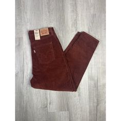 New With Tags. Please See All Pictures For More Details And Measurements. Red Corduroy Jeans For Fall, Fall Red Corduroy Jeans, Burgundy Cotton Jeans For Fall, Fitted Burgundy Casual Jeans, Jeans High Waist, Levi’s Jeans, Burgundy Wine, High Jeans, High Waist Jeans