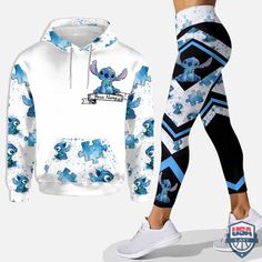 Cute Stitch 3d Hoodie Lilo And Stitch Merchandise, Hoodie And Leggings, Stitch Clothes, Lilo Et Stitch, Ohana Means Family, Disney Hoodies, Disney Gift, Cute Stitch, Leggings Hoodie