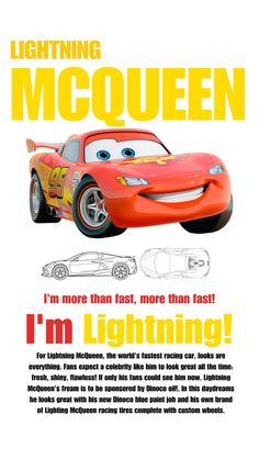 an advertisement for the lightning cars movie