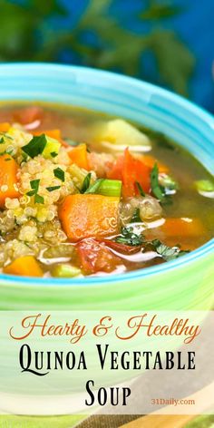 healthy and healthy quinoa vegetable soup