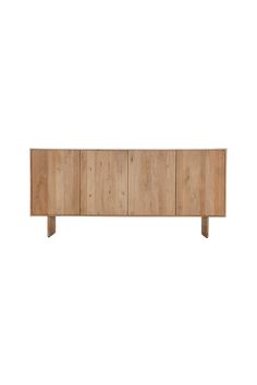 the sideboard is made out of wood