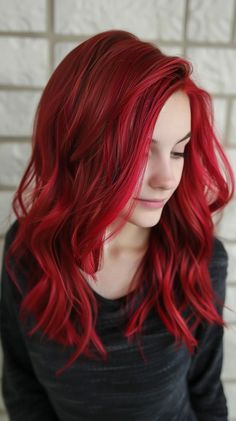 Red Hairstyles With Bangs