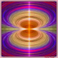 an abstract art work with bright colors and swirly lines in the center, as well as