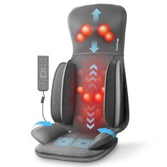 PRICES MAY VARY. Ultra-Comfortable Compression Massage: This Back Massager has powerful compression massage to provide you with ultimate relaxation and relax muscle fatigue. This chair massager has 3 adjustable compression intensity to adjust, you can customize your massage experience. The Back Massager comes with removable cover to provide the option for a softer massage. Shiatsu Neck and Back Massage: This massage chair pad has deep kneading shiatsu massage for neck and back to relax muscle fa Health Essentials, Health Equipment, Neck And Back Massager, Back Massage, Back Massager, Massage Machine, Shiatsu Massage, Massagers, Muscle Fatigue