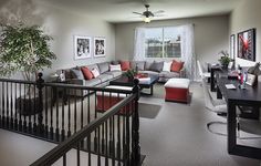 the living room is clean and ready for us to use in its new owner's home