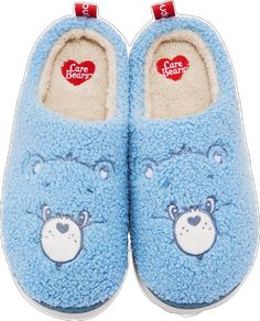 Polar Bear Slippers, Care Bear Slippers, Grumpy Bear, Cozy Texture, Bear Slippers, Indoor Slippers, Slippers Cozy, Inside Outside, Care Bear