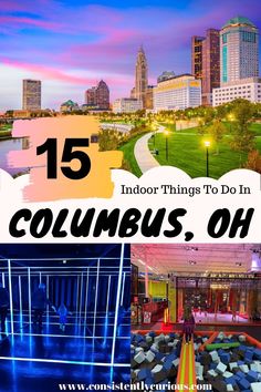 collage with the words, 15 things to do in columbus oh