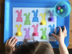 Bunny Activities, The Letter F, Easter Crafts For Toddlers, Easter Activities For Kids, Toddler Easter, Matching Activity, Tot School, Bunny Tail