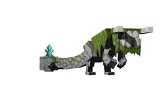 an animal that is made out of blocks