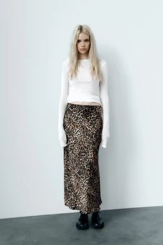 Add some wild style to your wardrobe with the Ikhlas Leopard Print Maxi Skirt. Made from 100% polyester, this silky satin skirt features a stretchy elastic waist for a comfortable fit. Versatile and stylish, it's a trendy and elegant addition to the Alees Fashion Capsule Collection. Details Ikhlas Leopard Print Maxi Skirt Versatile Silk Satin Texture Elastic Waist Stretchy Fabric Stylish,Trendy, Elegant 100% Polyester Alees Fashion Capsule Collection Chic Satin Skirt With Elastic Waistband, Stretch Long Rayon Skirt, Stretch Rayon Long Skirt, Casual Satin Long Skirt, Casual Long Satin Skirt, Casual Satin Flowy Skirt, Casual Satin Lined Skirt, Satin Long Skirt For Fall, Fall Satin Long Skirt