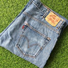 Size 38 Vintage Distressed Levis 569 Jeans W38 L31 High Waist Faded Medium Wash Denim Straight Leg Loose Fit Jeans Plus Size Mom Jeans Made In Colombia 38 x 31 Brand: Levi Strauss & Co. Style: 569 / Loose Straight / Zipper Fly 100% Cotton Made In Colombia Size On Tag: W38 L32  but fits more like: W38 Waist 38" Rise 14" Thighs 29.5" Hips 51" Inseam 31" Length 42.5" Leg opening 20" All measurements are taken with the garment laying flat & doubled. Measurement in inches. We recommend giving yoursel Plus Size Mom Jeans, Levis 569, Loose Fit Jeans, Levi Strauss & Co, Plus Size Jeans, Levi Strauss, Vintage Levis, Fit Jeans, Favorite Outfit