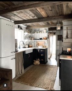 the kitchen is clean and ready to be used as a living room or dining area