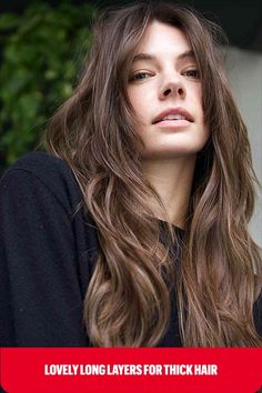 Flowing Internal Layers for Long Thick Hair and for women with an edgy style No Bangs Long Hair, Short Layers Long Hair, Face Framing Hair, Long Shaggy, Shaggy Long Hair, Head Games