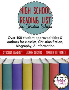 the middle school reading list includes over 60 student - approved titles and authors for classic, christian fiction