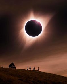 the solar eclipse as seen from an instagramted photo on facebook, with caption below