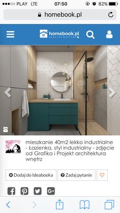 the homebook app is showing an image of a bathroom