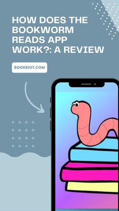 the bookworm app on an iphone with text reading how does the bookworm apps work?