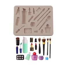 Makeup Tools - Silicone Mold – itacakes.com Stylish Cake, Fondant Candy, Making Pendants, Kawaii Crafts, Clay Soap, Concealer Brush, Cool Gadgets To Buy, Blush Brush, Eye Shadow Palette